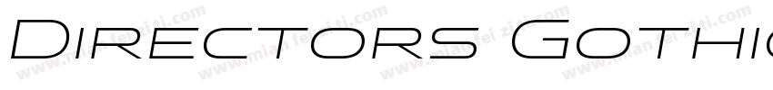 Directors Gothic 250 Semibold Regul字体转换